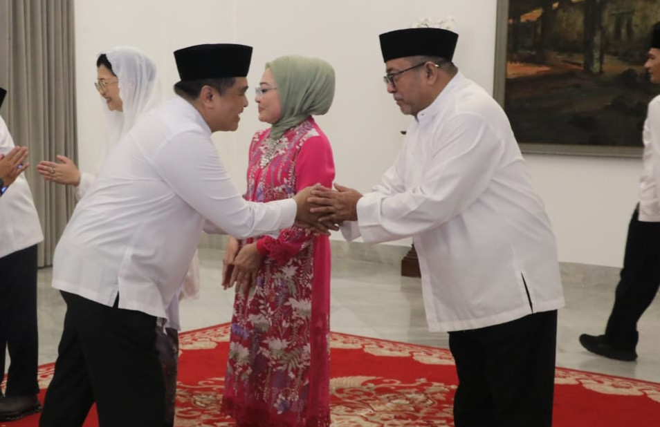 Wasekjen PRSI Muhamad Ied Silaturahmi Idul Fitri ke Balai Kota DKI Jakarta