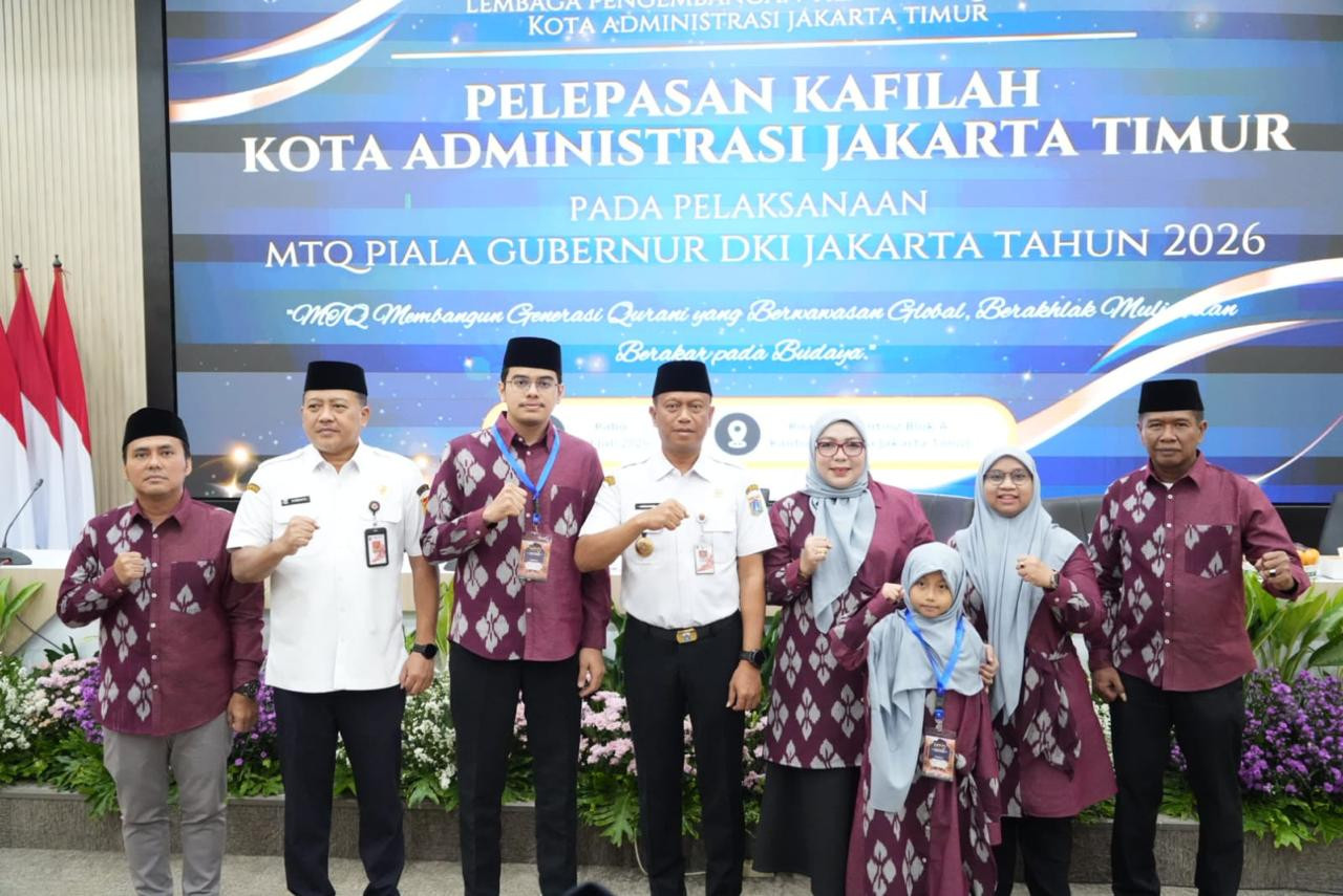 Wali Kota Munjirin Lepas 37 Kafilah MTQ Jakarta Timur, Tekankan Syiar Islam dan Jaga Nama Baik Daerah