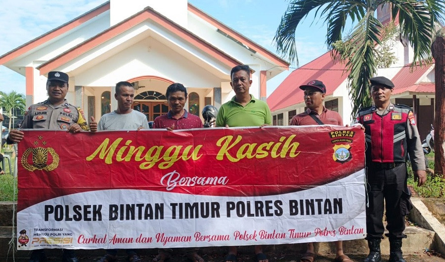 Polsek Bintan Timur Gelar Minggu Kasih Bersama Masyarakat Kota Kijang